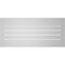 Ekena Millwork Vertical Surface Mount PVC Gable Vent: Functional, w/ 2"W x 1-1/2"P Brickmould Frame, 40"W x 18"H GVPVE40X1802SF - alternate 2